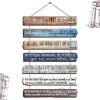 bulk purchase yookeer christian wall art office inspirational wooden bible verses wall decor bedroom scripture wall art meditation inspirational hanging wood sign for kitchen living room women room(brown) trade price