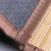 manufacturer direct idesign formbu bamboo mat rug runner for bathroom, kitchen, entryway, hallway, office, mudroom, 34" x 21", natural wood trade price