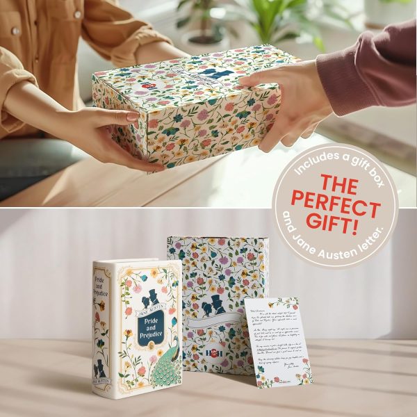 oem/odm services h&h pride and prejudice book vase for flowers - large ceramic book planter pot - jane austen bookish decor - top #1 pride and prejudice gifts and book vases - bookshelf vase for flowers - 2024 edition affordable bulk deals