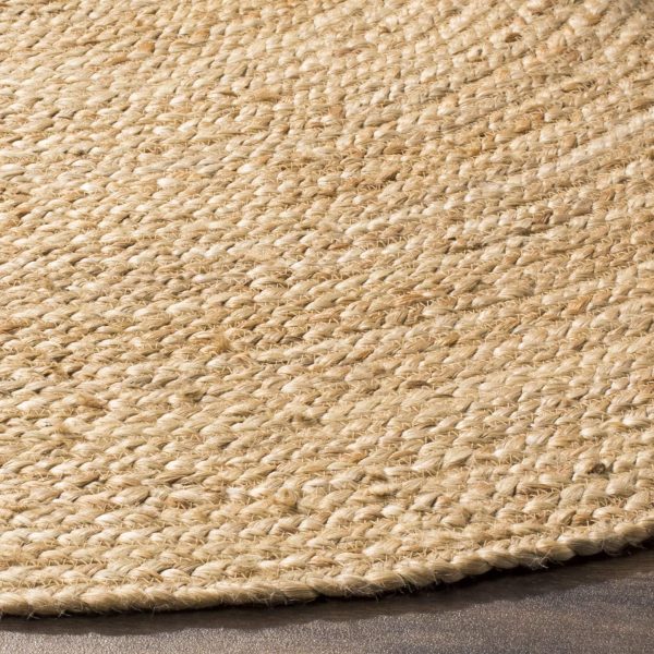 manufacturer direct safavieh natural fiber collection area rug - 4' round, natural & natural, handmade boho braided jute, ideal for high traffic areas in living room, bedroom (nf801n) trade price