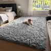 global sourcing ophanie upgrade 4x6 rugs for bedroom, grey, fluffy shaggy soft area rug, gray non-slip indoor floor carpet for living room, kids baby boys teen dorm home decor aesthetic, nursery, rug oem/odm services