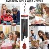 producer to buyer large aluminium wind chimes outside, soothing melodic wind chime, suitable outdoor garden patio decor, gift for mom women neighbors (36 inches black) discounted pricing