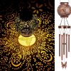 producer to buyer wind chimes for outside butterfly solar lantern, 38" flower solar wind chimes gifts for mom hanging lights, garden decor memorial wind chime, christmas windchimes outdoors gifts for women discounted pricing