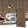 bulk purchase wood slat wall panel | 4 pcs soundproof wall panels 48" x 24.5" wood wall panels 3d sound dampening panels wall decoration - walnut trade price
