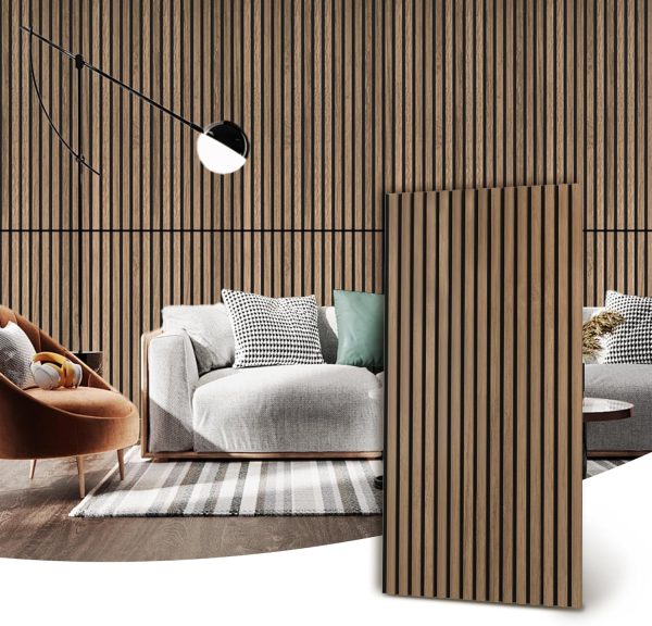 bulk purchase wood slat wall panel | 4 pcs soundproof wall panels 48" x 24.5" wood wall panels 3d sound dampening panels wall decoration - walnut trade price