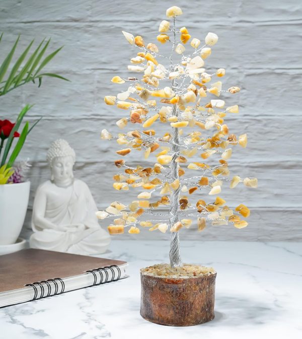 dropship from factory crocon seven chakra gemstone tree feng shui figurine money bonsai good luck reiki healing crystals balancing decoration ornament sculpture wealth prosperity table room decor gift size 10-12" mass production supply