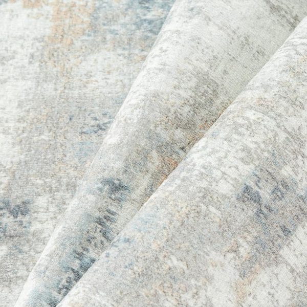 manufacturer direct 6x9 washable area rug blue cream abstract modern living room bedroom large throw rug non slip soft thin simple indoor floor carpet for dining room office entryway kitchen nursery decor trade price