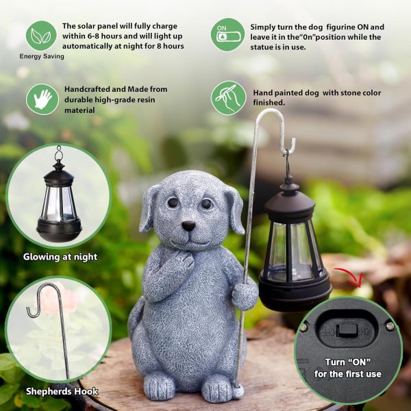 dropship from factory solar garden decor statues figurine: garden art for patio balcony yard lawn - unique christmas birthdays gifts for mom grandma women wife sister mass production supply