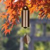 producer to buyer woodstock wind chimes heroic windbell wind chimes for outside, 24" copper medium windchime for outdoor garden, patio, porch wind bell, deep tone sound discounted pricing