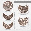 bulk purchase jetec 5 pieces moon phase wall hanging decor wooden moon wall art nordic moon phases wall art moon decor for room bar ornament (brown) trade price