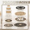 bulk purchase 11 pcs boho wall basket decor decorative bulrush woven basket wall decor boho wall art round farmhouse wall hanging baskets for kitchen rustic home christmas decorations, multi sizes(retro) trade price