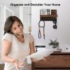 competitive pricing key holder for wall, decorative key and mail holder with shelf has large key hooks for bags, coats – paulownia wood key hanger with mounting hardware (9.8”w x 6.7”h x 4.2”d) (brown) one-stop wholesale