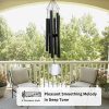 producer to buyer astarin wind chimes for outside tuned relaxing soothing large deep tone,36 inch low bass,memorial wind chimes sympathy for mom dad,black discounted pricing