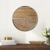bulk purchase musanpou hand-carved wood wall decor featuring artistic round design for farmhouse and country-style interiors | wall art decoration | 11.8 inches x 11.8 inches (natural) trade price