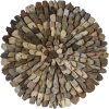 bulk purchase creative co-op round driftwood wall décor trade price