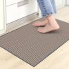 global sourcing kitchen mats for floor,kitchen rug, nonskid, washable,absorbent kitchen runner rug for in front of sink,entryway,rubber backing indoor door mat,farmhouse style standing mat,17.3"x28",grey oem/odm services