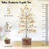 dropship from factory crocon seven chakra gemstone tree feng shui figurine money bonsai good luck reiki healing crystals balancing decoration ornament sculpture wealth prosperity table room decor gift size 10-12" mass production supply
