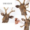 factory direct uitwmktg gold animal head wall decor wall sculpture home decor statue for living room office bedroom modern decor for men women deer volume discount