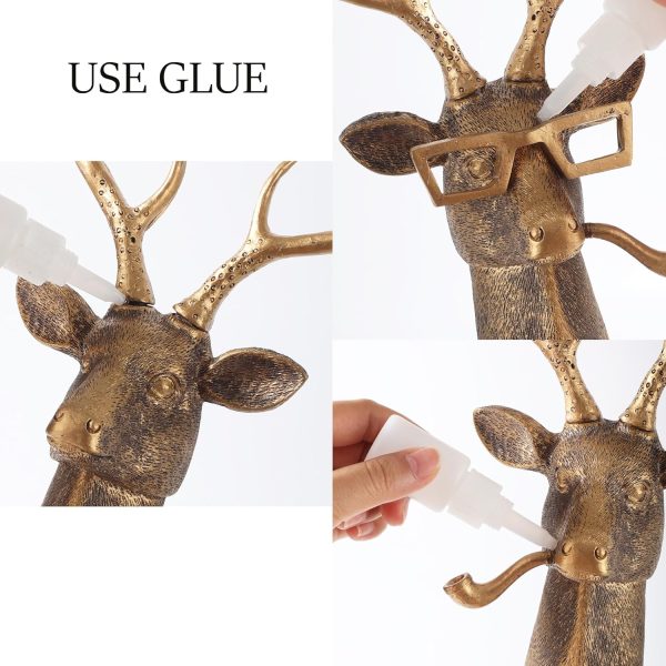 factory direct uitwmktg gold animal head wall decor wall sculpture home decor statue for living room office bedroom modern decor for men women deer volume discount
