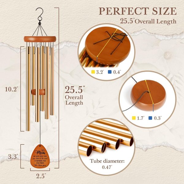 producer to buyer gifts for mom, mom gifts wind chimes, birthday gifts for mom from daughter son, love reminder gifts for mothers day thanksgiving christmas discounted pricing