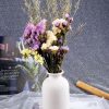 oem/odm services ceramic white small vase, dry flower vases minimalism style for modern table shelf home decor, fit for fireplace bedroom kitchen living room centerpieces office desk gift (white, small) affordable bulk deals