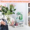 oem/odm services book-shaped vase for flowers, book lovers gifts, aesthetic room decor cute flowers vases & must-have for home, bookshelf, bedroom & office decor for women & teacher gift - like mothers day (clear) affordable bulk deals