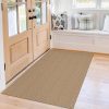 manufacturer direct kozyfly boho rugs for entryway 3x5 ft washable front door area rug indoor rubber backed kitchen area rug front porch mat cotton floor carpet for entryway bathroom living room kitchen, tan/brown trade price