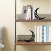 supplier direct moon metal bookends moon phase decor moon book ends for shelves bookshelf decorative objects home office desk bookshelf decor nice gifts for moon phase lovers wholesale prices