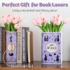 oem/odm services handmade book shaped flower vase, book lovers gifts, book shelf decor aesthetic, large ceramic utensil holder for kitchen counter, home kitchen decor, planter pot library decor (little women) affordable bulk deals
