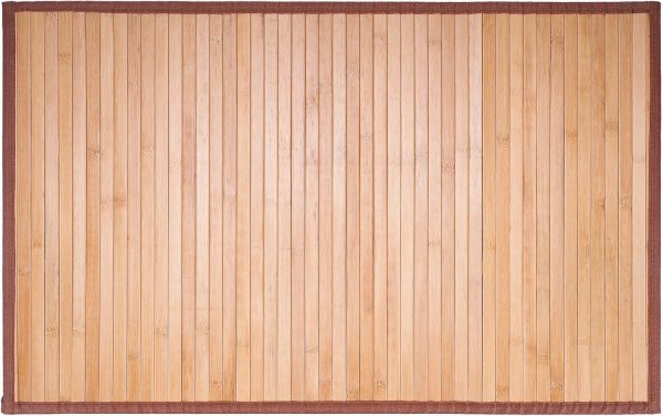 manufacturer direct nisorpa natural bamboo mat rug,20x31 inches small bath shower mat non-slip floor runner rug for bathroom bamboo matting carpet for entryway bedroom kitchen trade price