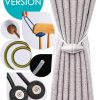 bulk purchase magnetic curtain tiebacks with upgrade larger magnet, 2 pack 16 inch drapery holdbacks for indoor & outdoor curtain - dark coffee factory discount