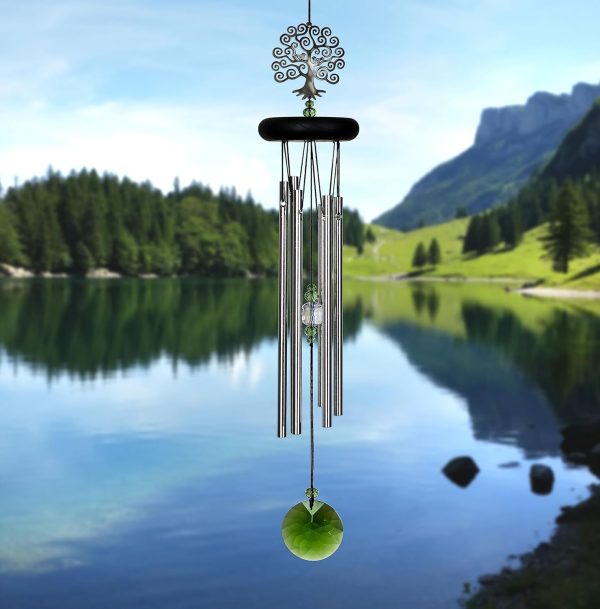 producer to buyer woodstock chimes signature collection, crystal tree of life chime, 19'' decor designs wind chimes for outdoor, patio, home or garden décor (wfte) discounted pricing