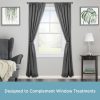 bulk purchase kenney ball end window curtain holdback pair, black factory discount