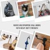 competitive pricing rustic wall hooks heavy duty: black cast iron hooks for bags, coat, towels and hat, farmhouse decorative antique wall hooks one-stop wholesale