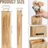 bulk purchase wood wall planters modern decor for livingroom bedroom bathroom contemporary wooden wall planter versatile wood home decor for dried flowers and faux greenery plants (3 pack，brown) trade price