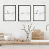 bulk purchase heiple set of 3 framed farmhouse home sweet home sign 11’’x14’’ above bed wall decor for bedroom decor and living room wall art wood signs (black, 11''x14) trade price