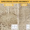 global sourcing accumtek upgrade extra large beige bathroom rug set 3 pieces ultra soft, thick absorbent bath mats, non slip chenille toilet mat for bathroom, bedroom, kitchen oem/odm services
