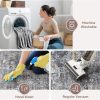 global sourcing 2x3 rug washable boho rug soft small area rug non-slip non-shedding faux wool vintage rug for door mat, kitchen, floor, entryway, powder room (grey and brown) oem/odm services