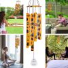 producer to buyer sunflower wind chimes for outside, 35" large aluminium wind chimes garden decor gifts for women mom grandma, outdoor decoration for yard patio porch lawn landscape discounted pricing