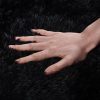 global sourcing small black area rug, 2x3 rug for bedroom shaggy throw rugs for dorm rug, soft shag carpet for kids room, plush comfy fluffy bedside rug for home decor aesthetic oem/odm services