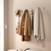 competitive pricing 6 pack wood wall hooks, wooden coat hooks wall mount, heavy duty robe hat hooks for wall, decorative rustic coat rack hangers for hanging clothes towels guitar backpacks purses one-stop wholesale