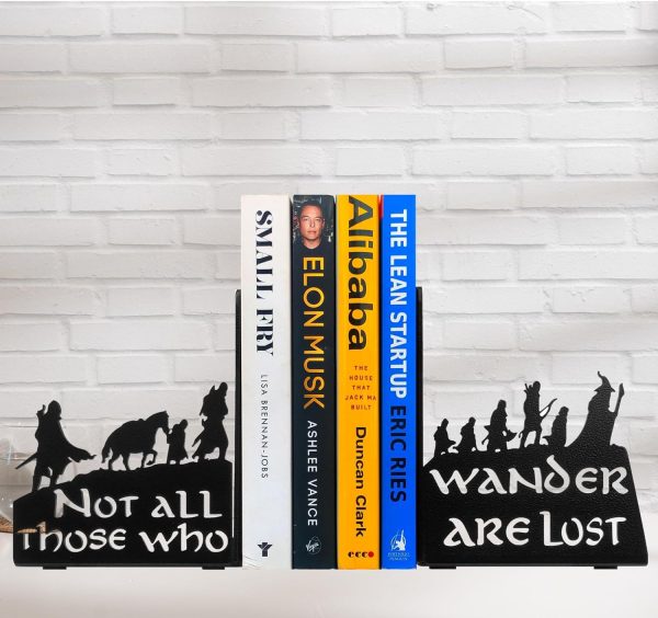 supplier direct decorative bookends for shelves, heavy metal bookends, unique bookends, non skid book ends, book stopper for home/office decor/shelves, 7 x 5.51 x 4 in/piece (with quote on product) wholesale prices