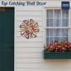 bulk purchase wacky sun metal wall art indoor/outdoor decor - 12" copper rust proof wall sculpture - made in usa - ideal for bedroom, garden, home, patio and farmhouse trade price