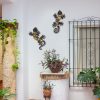 factory direct liffy metal gecko wall decor large 2 pack, outdoor lizard wall art, metal lizards wall decor, gecko metal wall art for home garden yard fence(15inch) volume discount