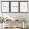 bulk purchase heiple set of 3 framed farmhouse home sweet home sign 11’’x14’’ above bed wall decor for bedroom decor and living room wall art wood signs (black, 11''x14) trade price