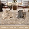 global sourcing collive small bathroom rug, 2' x 3' hand-woven low profile front entryway rug, tan cotton reversible washable kitchen mat modern farmhouse carpet for foyer bedroom back door decor oem/odm services