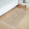 global sourcing tiffasea cotton reversible area rug, 2’x3', tan, machine washable, indoor outdoor, modern geometric pattern, perfect for high-traffic areas oem/odm services