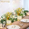 custom wholesale 6 pcs small metal tealight hanging birdcage lantern, vintage decorative centerpieces of wedding, party, gold oem/odm services