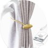 bulk purchase magnetic curtain tiebacks with upgrade larger magnet, 2 pack 16 inch drapery holdbacks for indoor & outdoor curtain - dark coffee factory discount