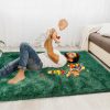 global sourcing small rugs for bedroom, 2x3 fluffy bedroom rug, soft fuzzy area rug for living room dorm, non slip shag rugs for girls boys bedroom, soft kids carpet, modern home decor aesthetic, dark green oem/odm services